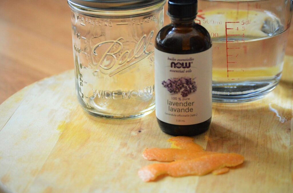 DIY All-Natural Orange-Lavendar Floor Cleaner