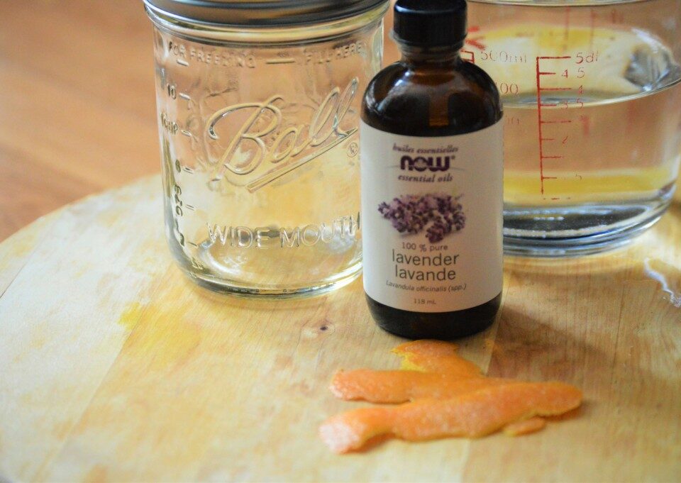 DIY All-Natural Orange-Lavendar Floor Cleaner