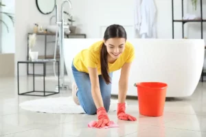How to Clean Bathroom Floors