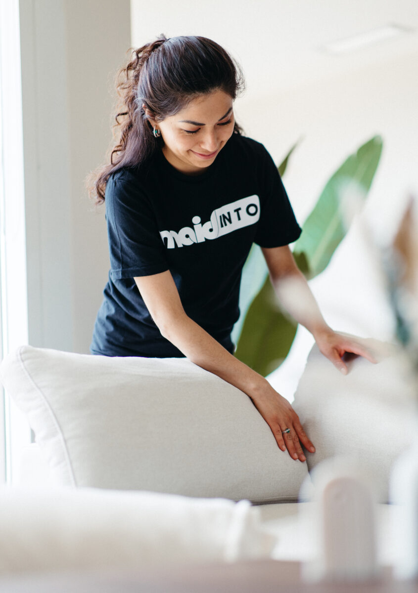 Maid in T.O team member delivering deep cleaning in Etobicoke, ON, highlighting thorough results and the value of local professionals